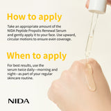 Suero renovador de propóleo y péptidos NIDA