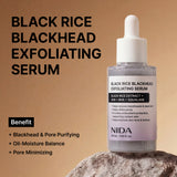Suero exfoliante para puntos negros con arroz negro NIDA