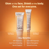 NIDA Invisible Fit Sun Duo (Serum & Cream) (Korean Formula, SPF50+, PA++++) (Global)