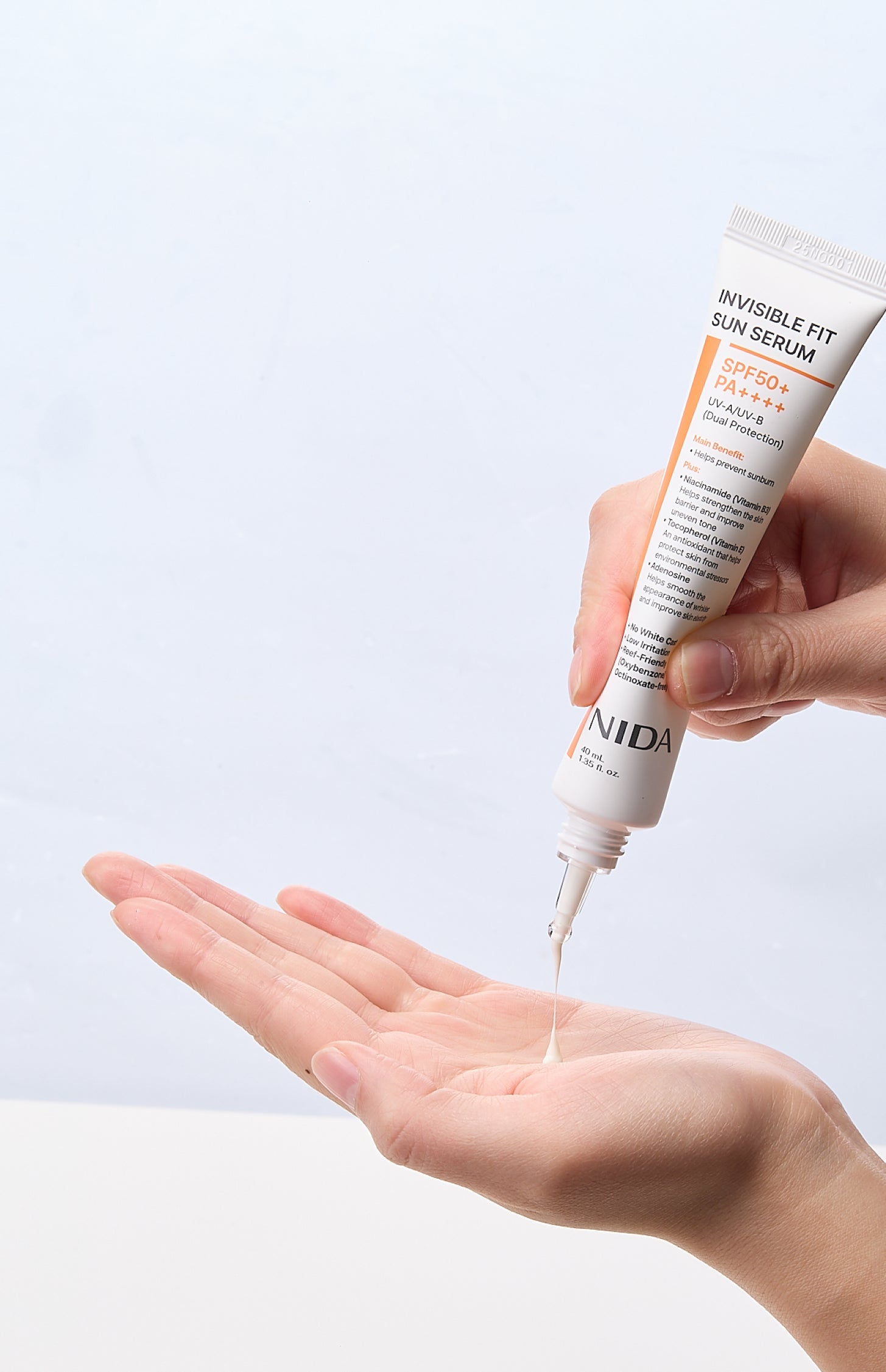 NidoCore Serum 30mL×2本 SPF50 PA++++ NIDA Invisible Fit Sun Serum for Face
