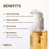 Limpiador doble de aceite a espuma NIDA Perfect Clear™