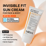 Crème solaire NIDA Invisible Fit